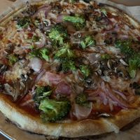 Veg out pizza with vegan cheese   at Blaze Pizza in Lake Buena Vista