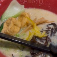 Bean curd, pak choi, lemon zest, miso soup ramen  at Shoryu Ramen in London