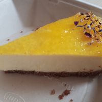 Passion fruit cheese cake at Mirells in Visby