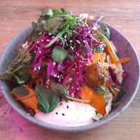 Korean noodle bowl at Mirells in Visby