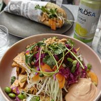 Bahn mi and vietnamese salad at Mirells in Visby