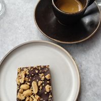 Snickers and espresso at Mirells in Visby