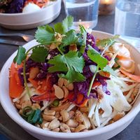 Vietnamese noodle salad at Mirells in Visby
