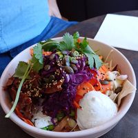 Korean noodle salad at Mirells in Visby