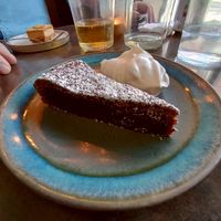 Chocolate brownie type cake 😋😋😋 at Mirells in Visby