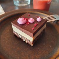 Raspberry and caramel with chocolate! at Mirells in Visby