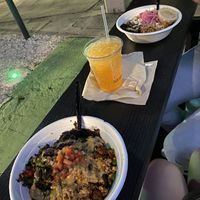 Eating outdoors socially distant  at Taco Dirty in Tampa