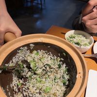 Braised rice with black truffle   at Lín Hú SùShí - The Lakeside Veggie in Shanghai