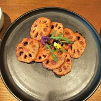 Sweet & sour lotus root. at Lín Hú SùShí - The Lakeside Veggie in Shanghai