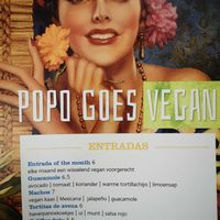 Vegan menu at Popocatepetl in Amersfoort
