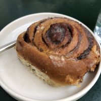 Cinnamon bun   at Kafe Friedrich in Brno