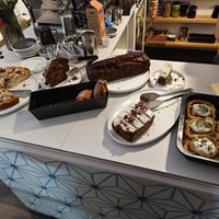 Pastries selection at Kafe Friedrich in Brno
