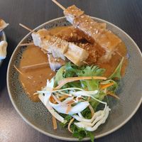 Tofu satay skewers at Thai Monsoon in Bairnsdale