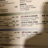 Vegan menu  at Vapiano - Walfischgasse in Vienna