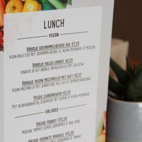 Vegan menu at De Oude Pastorie in Lisse