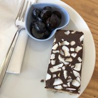 Coconut bar at Dandelion Gifts & Coffee Shop in Royal Wootton Bassett