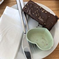 Chocolate cake at Dandelion Gifts & Coffee Shop in Royal Wootton Bassett