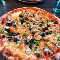 Vegan pizza at Eldsmiðjan - Laugavegur in Reykjavik
