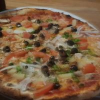 Vegan pizza at Eldsmiðjan - Laugavegur in Reykjavik