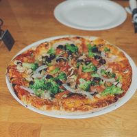 Vegan pizza at Eldsmiðjan - Laugavegur in Reykjavik