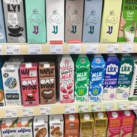 Vegan milks at Holland & Barrett - Saint Pancras in London