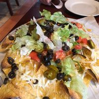 Delicious vegan nachos at Turnpike Cafe in Canton