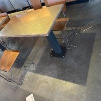 Dirty dining area  at Chipotle in Sevierville
