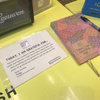 Gratitude journal  at Van Leeuwen Ice Cream - Upper West Side in New York City