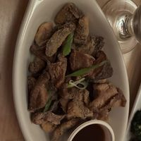 Shiitake mushrooms. A must    at Vee Vee in Boston