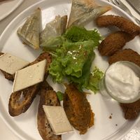 Vegan cheese, mixed tapas plate to share or not at brEAThe Restaurant - Pigalle in Paris