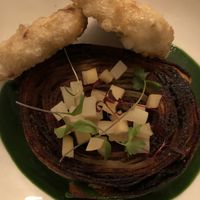 Tempeh kara-age and potato roulade   at brEAThe Restaurant - Pigalle in Paris