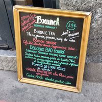 Sunday brunch menu at brEAThe Restaurant - Pigalle in Paris