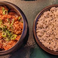 Seitan with Sichuan pepper and onions (9/10) at brEAThe Restaurant - Pigalle in Paris