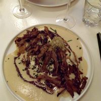 Raviolis with mushrooms at brEAThe Restaurant - Pigalle in Paris