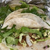 Flour tortilla tacos  at Chipotle - Davis St in Conroe