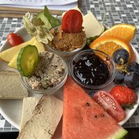 Froillein vegan breakfast plateter  at Mein Liebes Frollein in Leipzig