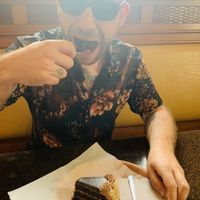 Mocha macadamia nut cake! at Kilauea Bakery and Pau Hana Pizza in Kilauea