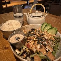 Sesame salad with rice, my absolute favourite!  at Pan Pan in Oxford