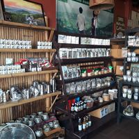 Tea and coffee selection at Yoddoi Coffee & Tea in Chiang Rai