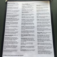 vegan menu!!!! at The Tomcat Cafe in Sinking Spring