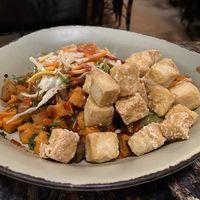 Crispy tofu with red and hasbrown at Walt Disney World - Satu'li Canteen in Lake Buena Vista
