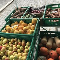 Fruta e legumes at Agrobio in Lisbon