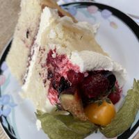 Victoria sponge  at Ahh Toots in Bristol