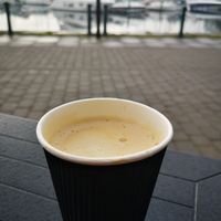 Oat decaff flat white at The Grazing Sheep in Ipswich
