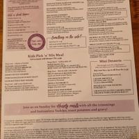 Menu october 2022. VG is vegan at Village Inn in Arrochar