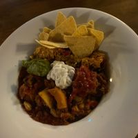 Excellent vegan quinoa chilli  at Village Inn in Arrochar