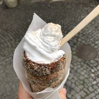 Lots of calories but very tasty   at Waffle Point U Kajetana in Prague