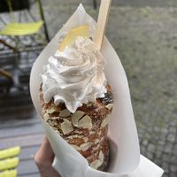 Apple strudel  at Waffle Point U Kajetana in Prague