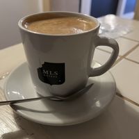 Oat flat white  at Waffle Point U Kajetana in Prague