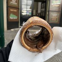 Vegan chocolate filling  at Waffle Point U Kajetana in Prague